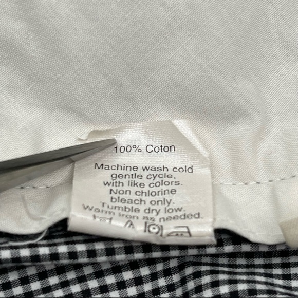 JCrew Shorts Gingham Black White Y2K Beach Summer Preppy Vacation Golf Grandpa - Picture 12 of 13